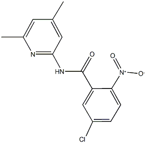 5-chloro-N-(4,6-dimethyl-2-pyridinyl)-2-nitrobenzamide Structure