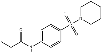 N-[4-(piperidin-1-ylsulfonyl)phenyl]propanamide Structure