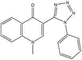 1-methyl-3-(1-phenyl-1H-tetraazol-5-yl)-4(1H)-quinolinone Structure