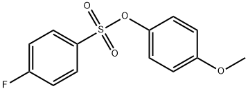 4-methoxyphenyl 4-fluorobenzenesulfonate Structure