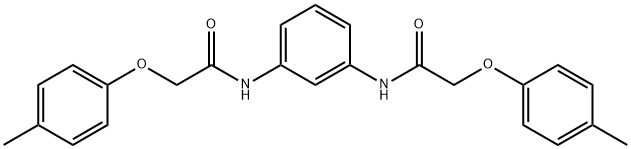 2-(4-methylphenoxy)-N-(3-{[(4-methylphenoxy)acetyl]amino}phenyl)acetamide Structure