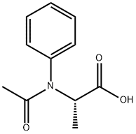 2-(acetylanilino)propanoic acid 구조식 이미지