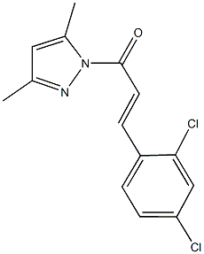 1-[3-(2,4-dichlorophenyl)acryloyl]-3,5-dimethyl-1H-pyrazole Structure