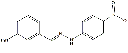 1-(3-aminophenyl)ethanone {4-nitrophenyl}hydrazone 구조식 이미지