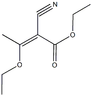 ethyl 2-cyano-3-ethoxy-2-butenoate 구조식 이미지