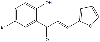 1-(5-bromo-2-hydroxyphenyl)-3-(2-furyl)-2-propen-1-one Structure