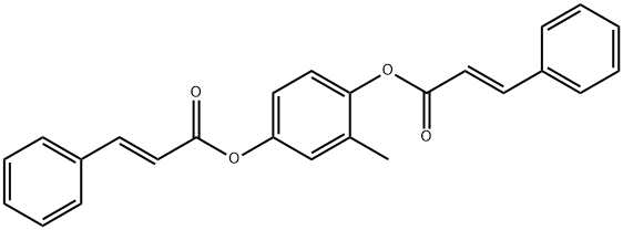 4-(cinnamoyloxy)-2-methylphenyl 3-phenylacrylate Structure