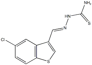 5-chloro-1-benzothiophene-3-carbaldehyde thiosemicarbazone Structure