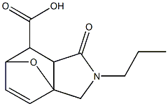 4-oxo-3-propyl-10-oxa-3-azatricyclo[5.2.1.0~1,5~]dec-8-ene-6-carboxylic acid 구조식 이미지