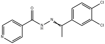 N'-[1-(3,4-dichlorophenyl)ethylidene]isonicotinohydrazide Structure