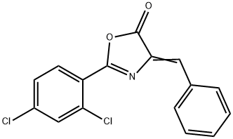 4-benzylidene-2-(2,4-dichlorophenyl)-1,3-oxazol-5(4H)-one Structure