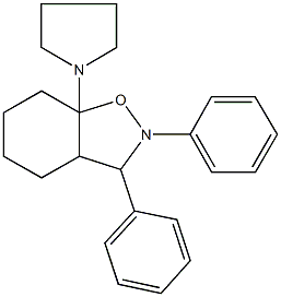 2,3-diphenyl-7a-(1-pyrrolidinyl)octahydro-1,2-benzisoxazole Structure