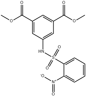 dimethyl 5-[({2-nitrophenyl}sulfonyl)amino]isophthalate Structure