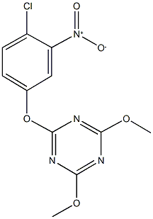 2-{4-chloro-3-nitrophenoxy}-4,6-dimethoxy-1,3,5-triazine Structure