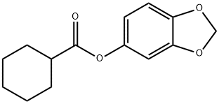 1,3-benzodioxol-5-yl cyclohexanecarboxylate Structure