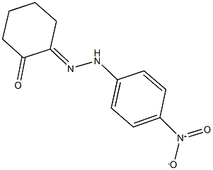 1,2-cyclohexanedione 1-({4-nitrophenyl}hydrazone) 구조식 이미지