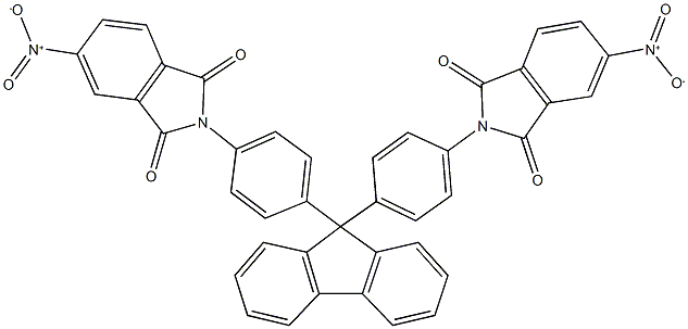 5-nitro-2-{4-[9-(4-{5-nitro-1,3-dioxo-1,3-dihydro-2H-isoindol-2-yl}phenyl)-9H-fluoren-9-yl]phenyl}-1H-isoindole-1,3(2H)-dione Structure