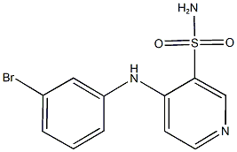 4-(3-bromoanilino)-3-pyridinesulfonamide 구조식 이미지