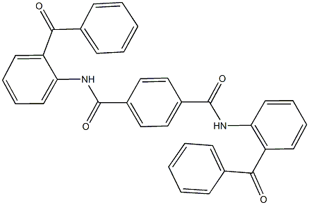 N~1~,N~4~-bis(2-benzoylphenyl)terephthalamide 구조식 이미지