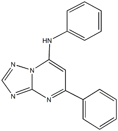 N-phenyl-N-(5-phenyl[1,2,4]triazolo[1,5-a]pyrimidin-7-yl)amine 구조식 이미지