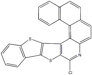 6-chloro[1]benzothieno[2',3':4,5]thieno[2,3-c]naphtho[1,2-f]quinoline Structure