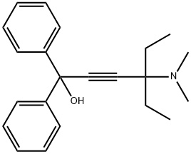 4-(dimethylamino)-4-ethyl-1,1-diphenyl-2-hexyn-1-ol Structure