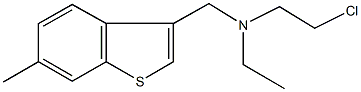 N-(2-chloroethyl)-N-ethyl-N-[(6-methyl-1-benzothien-3-yl)methyl]amine Structure