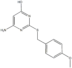 6-amino-2-[(4-methoxybenzyl)sulfanyl]-4-pyrimidinol Structure