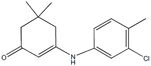 3-(3-chloro-4-methylanilino)-5,5-dimethyl-2-cyclohexen-1-one Structure