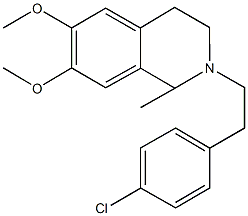 2-[2-(4-chlorophenyl)ethyl]-6,7-dimethoxy-1-methyl-1,2,3,4-tetrahydroisoquinoline Structure