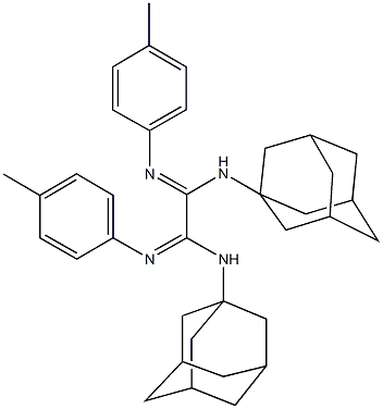 N~1~,N~2~-di(1-adamantyl)-N'~1~,N'~2~-bis(4-methylphenyl)ethanediimidamide 구조식 이미지