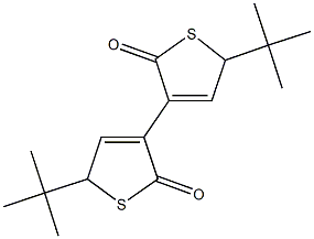 3,3'-bis[5-tert-butyl-2(5H)-thiophenone] 구조식 이미지