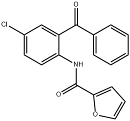 N-(2-benzoyl-4-chlorophenyl)-2-furamide Structure