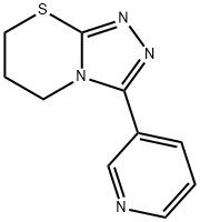 3-(3-pyridinyl)-6,7-dihydro-5H-[1,2,4]triazolo[3,4-b][1,3]thiazine 구조식 이미지