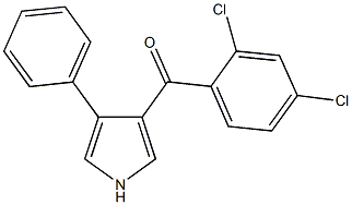 (2,4-dichlorophenyl)(4-phenyl-1H-pyrrol-3-yl)methanone 구조식 이미지
