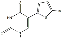 5-(5-bromo-2-thienyl)-2,4(1H,3H)-pyrimidinedione Structure