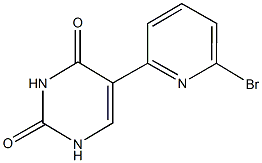 5-(6-bromo-2-pyridinyl)-2,4(1H,3H)-pyrimidinedione 구조식 이미지