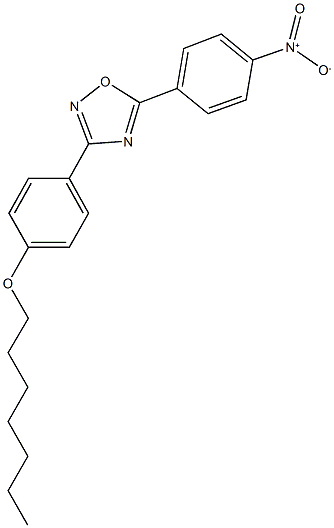 3-[4-(heptyloxy)phenyl]-5-{4-nitrophenyl}-1,2,4-oxadiazole Structure