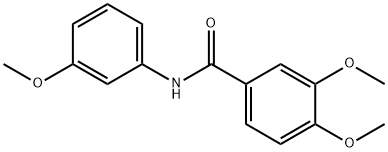 3,4-dimethoxy-N-(3-methoxyphenyl)benzamide Structure