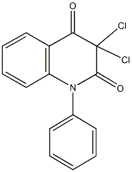 3,3-dichloro-1-phenyl-2,4(1H,3H)-quinolinedione Structure