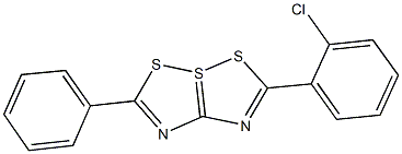 2-(2-chlorophenyl)-6-phenyl-4lambda~4~-[1,2,4]dithiazolo[5,1-e][1,2,4]dithiazole Structure