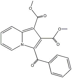 dimethyl 3-benzoyl-1,2-indolizinedicarboxylate Structure