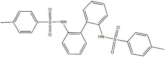 4-methyl-N-(2'-{[(4-methylphenyl)sulfonyl]amino}[1,1'-biphenyl]-2-yl)benzenesulfonamide Structure