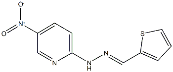 2-thiophenecarbaldehyde {5-nitro-2-pyridinyl}hydrazone 구조식 이미지