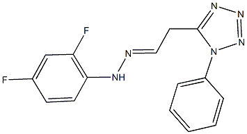 (1-phenyl-1H-tetraazol-5-yl)acetaldehyde (2,4-difluorophenyl)hydrazone 구조식 이미지