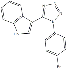 3-[1-(4-bromophenyl)-1H-tetraazol-5-yl]-1H-indole Structure