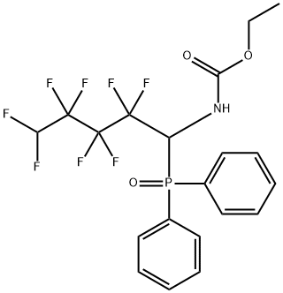 ethyl 1-(diphenylphosphoryl)-2,2,3,3,4,4,5,5-octafluoropentylcarbamate Structure