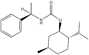 2-isopropyl-5-methylcyclohexyl 1-phenylethylcarbamate 구조식 이미지