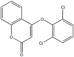 4-(2,6-dichlorophenoxy)-2H-chromen-2-one 구조식 이미지