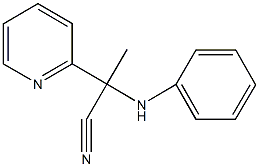 2-anilino-2-(2-pyridinyl)propanenitrile 구조식 이미지